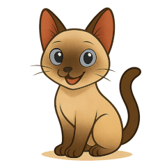 [LINEスタンプ] シャム猫の日常スタンプ