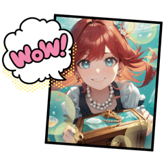 [LINEスタンプ] 毎日美少女・ファンタジー8◆異世界AI女子
