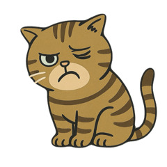 [LINEスタンプ] 無表情な、丸顔の茶トラの日常