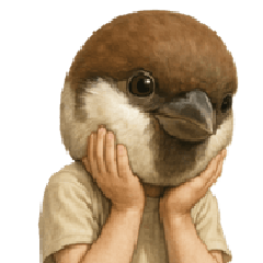 [LINEスタンプ] タイトル：スズメの子
