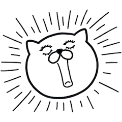 [LINEスタンプ] つかいやすいねこです。くわっ！！