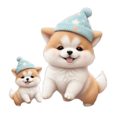 [LINEスタンプ] 動く！かわいい豆柴たち ずっと使える 日常