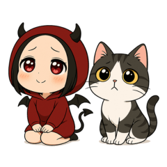 [LINEスタンプ] 悪魔ちゃんの日常感情スタンプ