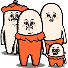 [LINEスタンプ] ぎょにそ家族