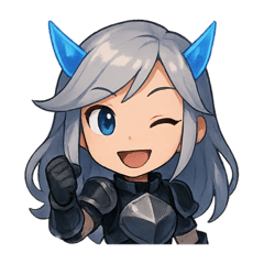 [LINEスタンプ] 表情ゆたかな戦士ちゃん
