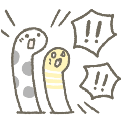 [LINEスタンプ] チンアナゴさんのほのぼのリアクション