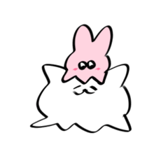 [LINEスタンプ] しろのせいぶつ