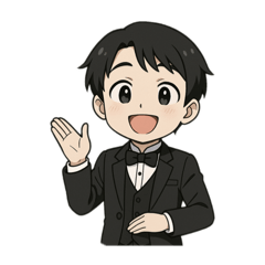 [LINEスタンプ] ゆるい執事くん