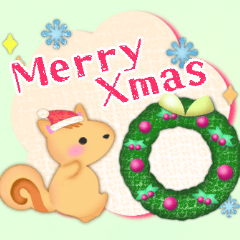 [LINEスタンプ] 毎年使える♥年末年始＆お正月3 リス
