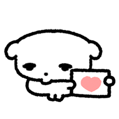 [LINEスタンプ] 静かな子犬