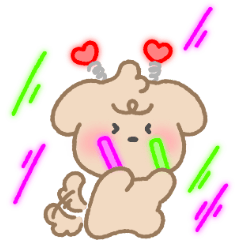 [LINEスタンプ] もふもふ わんちゃん, ラプー 2 (JPN)