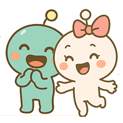 [LINEスタンプ] チビリアン星のオークレイとシルクレイ