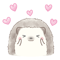 [LINEスタンプ] ハリネズミと推し活*ピンク