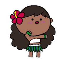 [LINEスタンプ] フラガール ハワイ 夏 アロハ 12