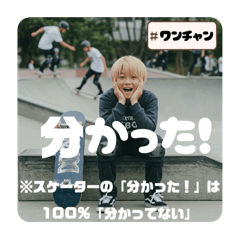[LINEスタンプ] Z世代スケボー少年