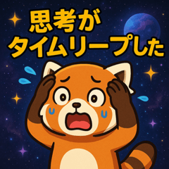 [LINEスタンプ] レッサーパンダと宇宙の旅@SFW