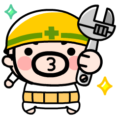 [LINEスタンプ] 現場のおやじ君の感情フル稼働【飛び出す】