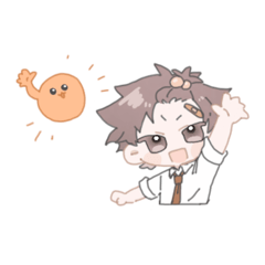 [LINEスタンプ] ちゃらぱや男子（文字ない）