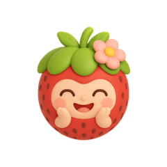 [LINEスタンプ] いちごベビちゃん・表情だけスタンプ