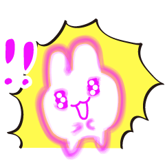 [LINEスタンプ] まるいウサギとまるいともだち