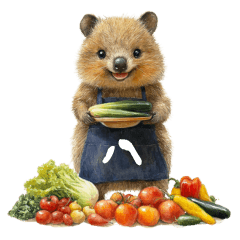 [LINEスタンプ] 八百屋のクオッカ(野菜編)