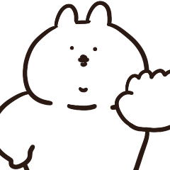[LINEスタンプ] 最近のあごうさぎ