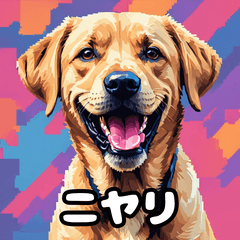 [LINEスタンプ] ラブラドールレトリバーの豊かな表情