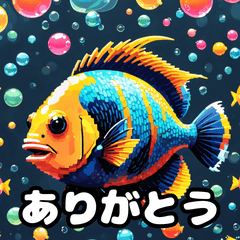 [LINEスタンプ] 40表情エンゼルフィッシュスタンプ