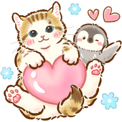[LINEスタンプ] 猫たちのスタンプ〜ペンギンといっしょ♪〜