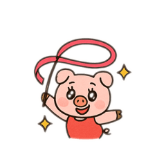 [LINEスタンプ] 新体操の子豚