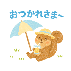[LINEスタンプ] 夏のクレヨンスタンプ