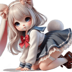 [LINEスタンプ] うさぎちゃん「あなたが欲しい」