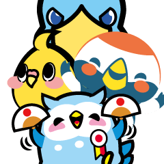 [LINEスタンプ] Loveinko鳥さんいっぱいわいわいスタンプ