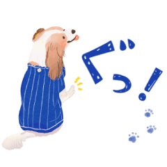 [LINEスタンプ] 毎日つかえる♡コーイケルホンディエ