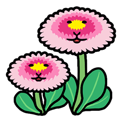 [LINEスタンプ] 花を添える