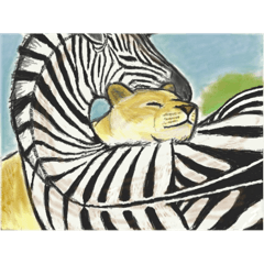 [LINEスタンプ] 絵本のような動物たち・生き物・自然
