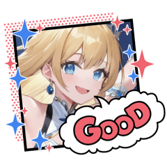 [LINEスタンプ] 毎日美少女・ファンタジー9◆異世界AI女子