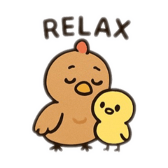 [LINEスタンプ] 鶏の親子英語バージョン