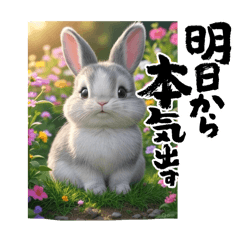 [LINEスタンプ] ネザーランドドワーフのスタンプ①