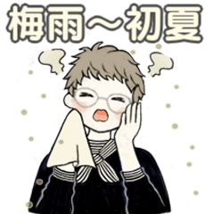 [LINEスタンプ] シニアちゃん ♡ 梅雨〜初夏(改訂版）