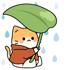 [LINEスタンプ] 飛び出す！レインコート猫ちゃんず