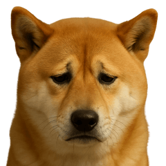 [LINEスタンプ] がっかり顔（犬編）