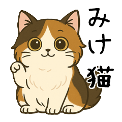 [LINEスタンプ] おっとり三毛猫の気まぐれスタンプ(日常)