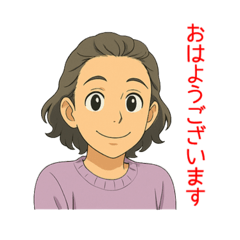 [LINEスタンプ] 大人女性日常会話03・薄紫春セ