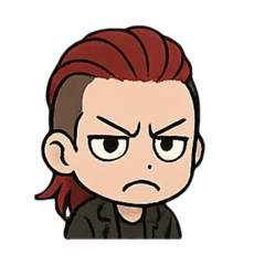 [LINEスタンプ] 赤髪ヤンキー