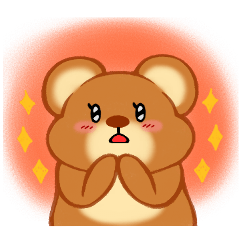 [LINEスタンプ] ぽやっとクマさん