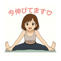[LINEスタンプ] 癒しのトレーニングお姉さんスタンプ