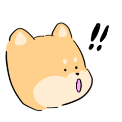 [LINEスタンプ] 大きい3しばいぬちゃん