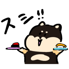 [LINEスタンプ] しばちゃん、今日何食べる？
