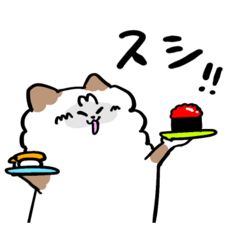 [LINEスタンプ] まろちゃんなっちゃん、今日は何食べる？